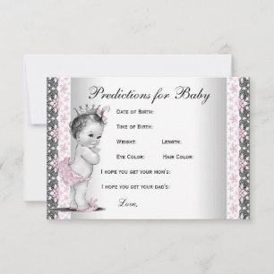 Carte Conseil Prédictions et conseils pour le Baby shower des pa