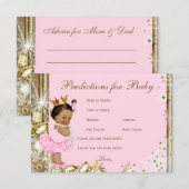 Carte Conseil Prédictions et conseils pour les parents Baby show (Devant / Derrière)