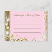 Carte Conseil Prédictions et conseils pour les parents Baby show (Dos)