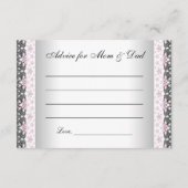 Carte Conseil Prédictions et conseils pour les parents Baby show (Dos)