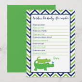 Carte Conseil Preppy Alligator Wives for Baby Card (Devant / Derrière)