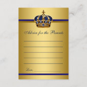 Carte Conseil Prince Prédictions pour les conseils de bébé pour  (Dos)