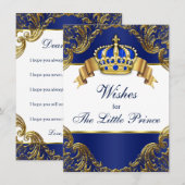 Carte Conseil Prince souhaite un bébé (Devant / Derrière)