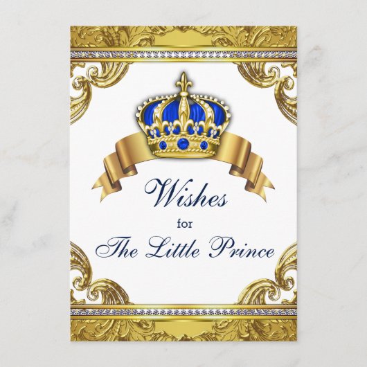 Carte Conseil Prince Wives for Baby Boy Baby shower (Devant)
