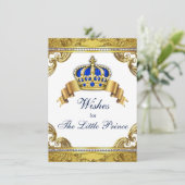 Carte Conseil Prince Wives for Baby Boy Baby shower (Debout devant)