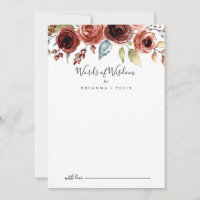 Printemps Élégant Floral Mariage Paroles de sagess