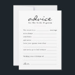Carte Conseil Remplissez le jour de mariage floral de l'aquarell<br><div class="desc">Ajoutez une activité amusante pour vos invités le jour de votre mariage avec ces cartes de conseils de style "remplir le blanc" pour le couple heureux. Modifiez facilement le libellé en cliquant sur "personnaliser" ou conservez-le tel quel. Le fond est décoré d'une aquarelle à motifs floraux pour accompagner le reste...</div>