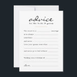 Carte Conseil Remplissez le jour de mariage floral de l'aquarell<br><div class="desc">Ajoutez une activité amusante pour vos invités le jour de votre mariage avec ces cartes de conseils de style "remplir le blanc" pour le couple heureux. Modifiez facilement le libellé en cliquant sur "personnaliser" ou conservez-le tel quel. Le fond est décoré d'une aquarelle à motifs floraux pour accompagner le reste...</div>