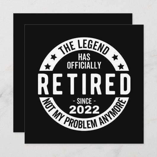 Carte Conseil Retired 2022 (Devant / Derrière)