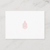 Carte Conseil Rose brumeuse, Acajou chassé, Dessin décoratif (Dos)