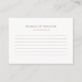 Carte conseil - Rustic Automne Baby shower Automne (Devant)