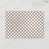 Carte conseil - Rustic Automne Baby shower Automne (Dos)