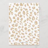 Carte Conseil Safari Wild One Theme Baby Boy Waches card (Dos)