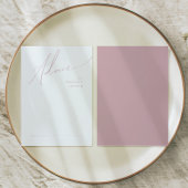 Carte Conseil Script Whimsical | Dusty Rose Mariage