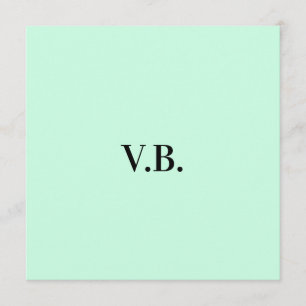 Carte Conseil Simple couleur unie ajouter nom texte monogramme