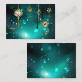 Carte Conseil Skeleton Keys on Green Background (Devant / Derrière)