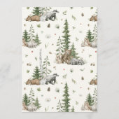 Carte Conseil Souhaits Pour Bébé Bois Sexe Douche Neutre (Dos)