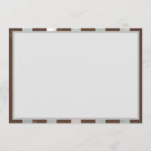 Carte Conseil Steampunk Clock and Turquoise Roses on Striped (Dos)