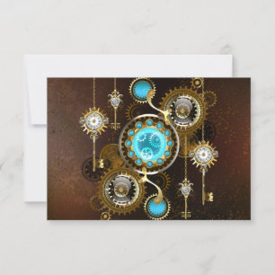 Carte Conseil Steampunk Rusty Background