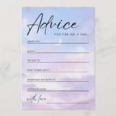 Carte Conseil Sur la Fête des mariées Cloud 9 (Devant)