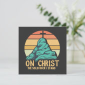 Carte Conseil Sur le Christ le Rocher Solide je se tient (Debout devant)