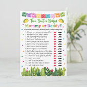 Carte Conseil Taco Baby shower maman ou papa (Debout devant)