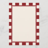 Carte Conseil That's Amore Red Checkered Bridal Shower  (Dos)