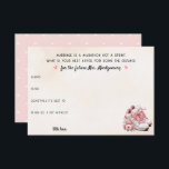 Carte Conseil Thème de coureur Basket rose Floral Mariage Consei<br><div class="desc">Personnalisez cette aquarelle look floral et basket coureur thème de la carte conseil de mariage de douche de nuptiale avec le nom futur de la mariée. Les clients seront ravis d'ajouter leur sagesse conjugale à ces cartes de charme. Célébrez la future mariée avec ce beau look peint à la main...</div>