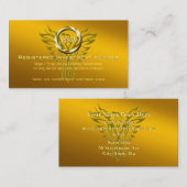 Carte Conseil Thème Gold Ring on Eagle pour Investment Advisor (Devant / Derrière)