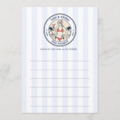 Carte Conseil Tinis & Bikinis de mariage Préparé Côtiers (Devant)