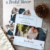 Carte Conseil Turquoise Vert, Beige Rose Mariage Enregistrer les