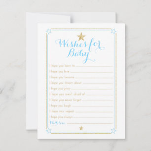 Carte Conseil Twinkle Little Star Wives for Baby - Blue Gold
