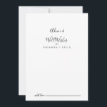 Carte Conseil Un Mariage minimaliste simple<br><div class="desc">Cette simple carte de conseil minimaliste pour mariage simple est parfaite pour un mariage moderne. Le design sobre et élégant présente une typographie de script classique et sophistiquée en noir et blanc. Ces cartes sont parfaites pour un mariage, une douche nuptiale, un baby shower, une fête de remise de diplômes...</div>