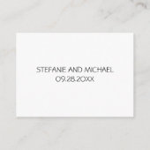 Carte Conseil Un message pour les conseils de Mariage de mariée  (Dos)