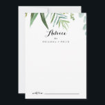 Carte Conseil Verdure classique Feuille tropical Mariage<br><div class="desc">Cette carte de conseil feuille tropicale et luxuriante est parfaite pour un mariage moderne. Le design est composé principalement de feuilles tropicaux verts. Ces cartes sont parfaites pour un mariage, une douche nuptiale, un baby shower, une fête de remise de diplômes et plus encore. Personnalisez les cartes avec les noms...</div>