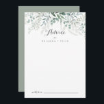 Carte Conseil Verdure minimaliste Eucalyptus Mariage<br><div class="desc">Cette carte de conseil minimaliste à l'eucalyptus mariage est idéale pour un mariage rustique. Le design comprend des feuilles d'eucalyptus verts et élégants à l'aquarelle. Ces cartes sont parfaites pour un mariage, une douche nuptiale, un baby shower, une fête de remise de diplômes et plus encore. Personnalisez les cartes avec...</div>