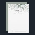 Carte Conseil Verdure minimaliste Eucalyptus Mariage<br><div class="desc">Cette carte de conseil minimaliste à l'eucalyptus mariage est idéale pour un mariage rustique. Le design comprend des feuilles d'eucalyptus verts et élégants à l'aquarelle. Ces cartes sont parfaites pour un mariage, une douche nuptiale, un baby shower, une fête de remise de diplômes et plus encore. Personnalisez les cartes avec...</div>