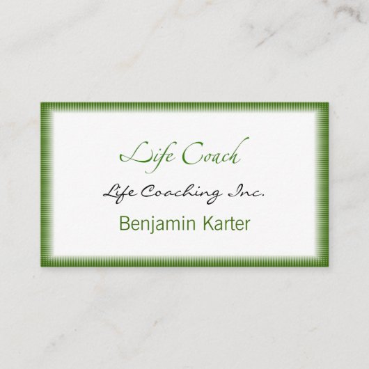 Carte Conseil Vie Entraînement Texte Laver (Devant)