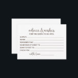 Carte Conseil Vœux de bonheur pour la future mariée<br><div class="desc">Cartes de conseils pour la mariée,  conseils pour la douche de mariée,  conseils pour la future Mme,  vœux de bonheur pour la future mariée</div>