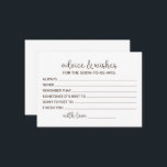 Carte Conseil Vœux de bonheur pour la future mariée<br><div class="desc">Cartes de conseils pour la mariée,  conseils pour la douche de mariée,  conseils pour la future Mme,  vœux de bonheur pour la future mariée</div>