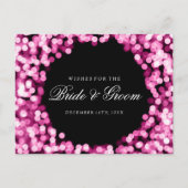 Carte Conseil Voeux wedding showers Rose Éclairage (Dos)