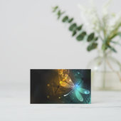 Carte Conseil Vol de libellule verte lumineuse (Debout devant)