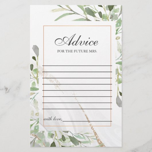 Carte conseil Watercolor (Devant)