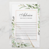 Carte conseil Watercolor (Devant / Derrière)