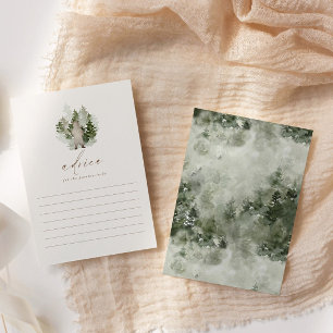 Carte Conseil Woodland Adventure Genre Baby shower neutre