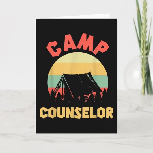 Carte Conseiller de camp d'été Directeur Camper (Devant)