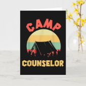 Carte Conseiller de camp d'été Directeur Camper (Fleur jaune)