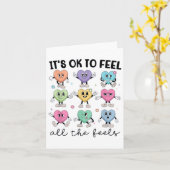 Carte Conseiller d'école qui ressent toutes les émotions (Fleur jaune)