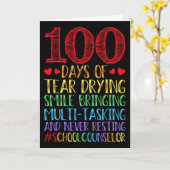Carte Conseiller d'orientation enseignant - 100 jours de (Fleur jaune)