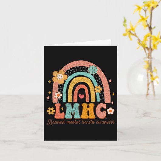 Carte Conseiller en santé mentale autorisé Thérapeute Su (Fleur jaune)